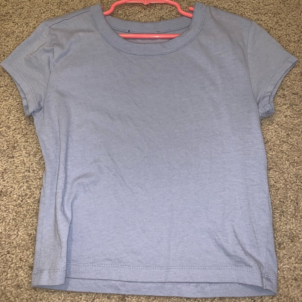 Periwinkle Blue cropped T-shirt Forever 21